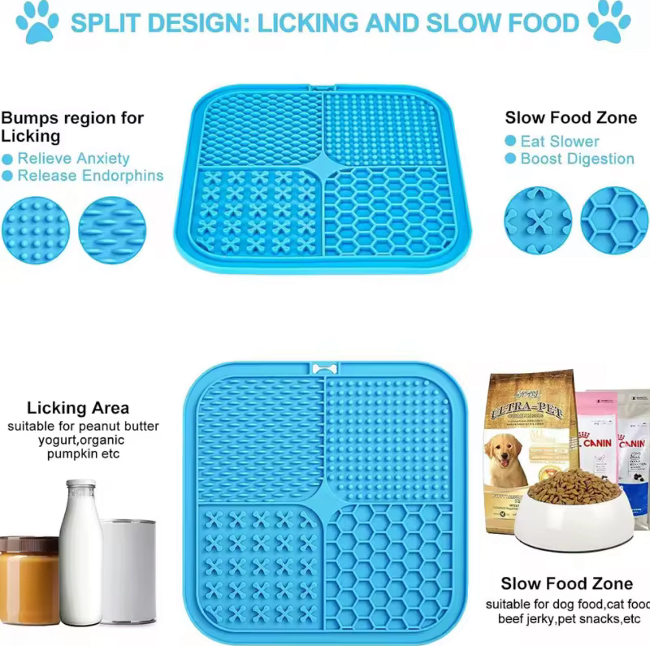 Dog Licking Plate