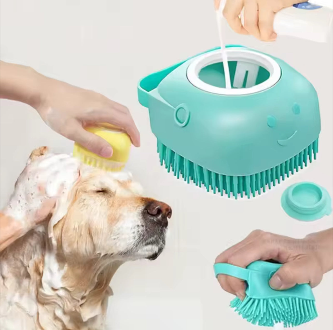 Dog Bath Shampoo Brush