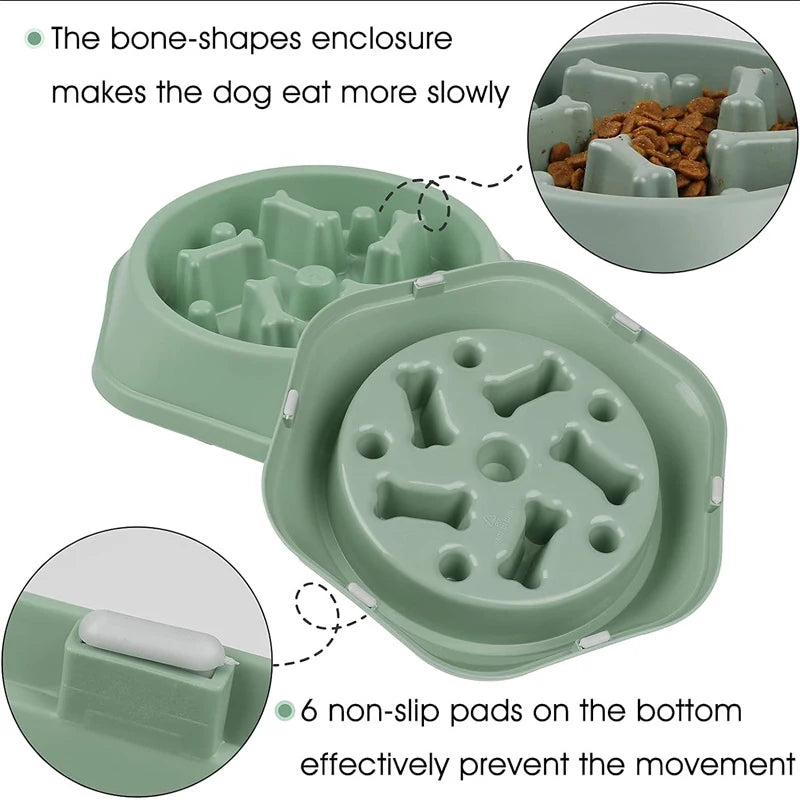 Slow Feeder Puzzle Bowl