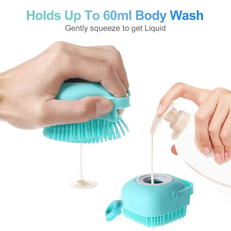 Dog Bath Shampoo Brush