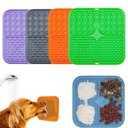 Dog Licking Plate