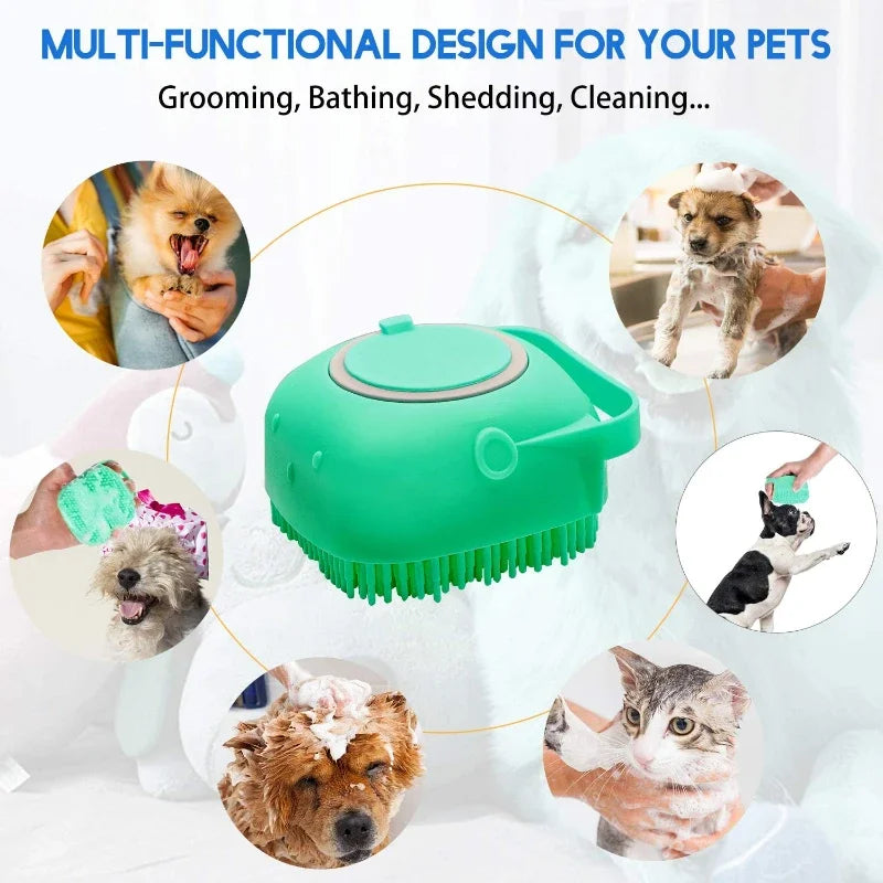 Dog Bath Shampoo Brush